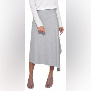 Tibi Runway Cavalry Twill Origami Asymmetrical Midi Skirt